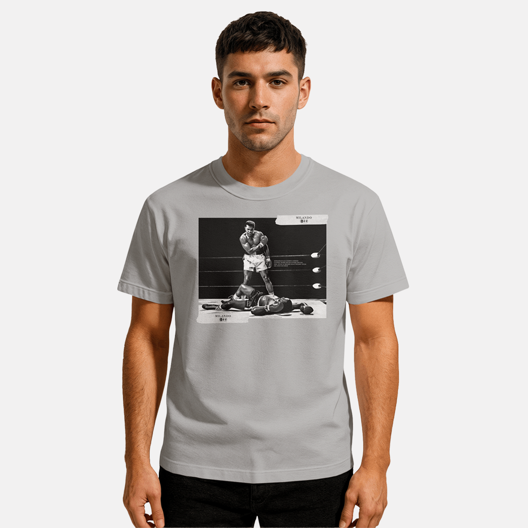 Grey Muhammad Ali X Sonny Liston II T-Shirt