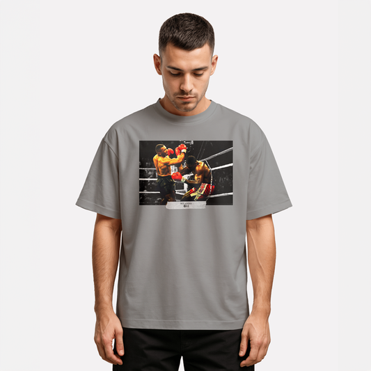 Grey Mike Tyson X Frank Bruno T-Shirt