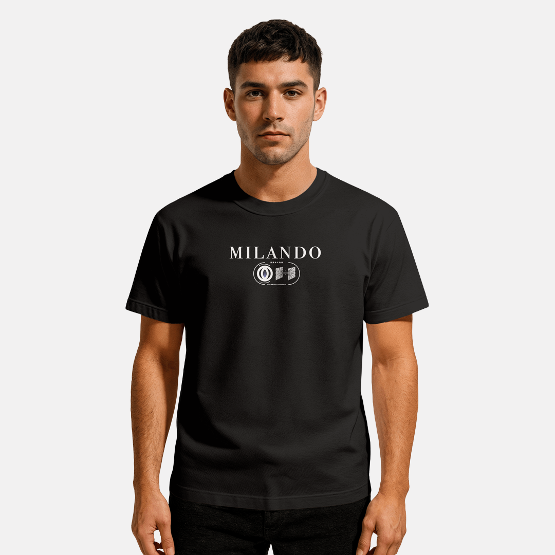 Milando Luxury Black T-Shirt