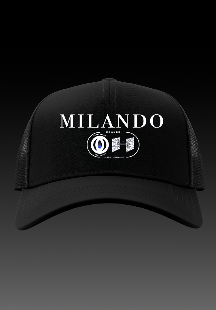 Milando Logo Black Cap