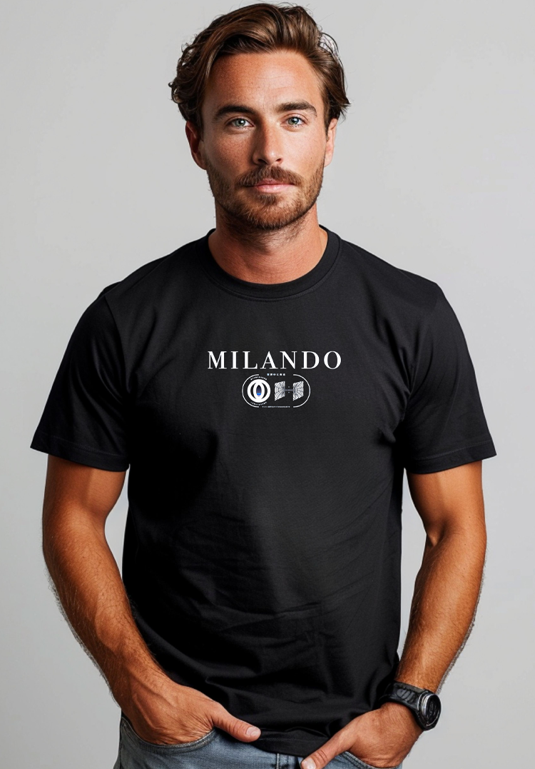 LUXURY BLACK MILANDO T-SHIRT