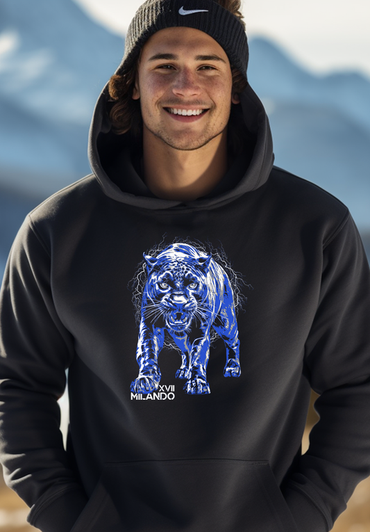 MENS BLACK JAGUAR 1.0 HOODIE